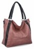 Torebka Damska Shopper Bag XL firmy Hernan HB0337 Brudny Róż